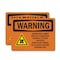 Signmission Radiation & Laser Sign, 7 in H x 10 in W, Plastic, Rectangle OS-2PACK-WS-P-710-L-12163 - alternate 1